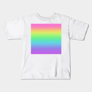 Pretty Rainbow Gradient Kids T-Shirt